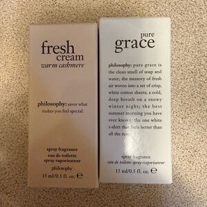Philosophy Fresh Cream Warm Cashmere & Pure Grace Duo - Cream and White
